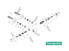 RECAMBIOS TERMOSTATICA DUCHA ECOSTAT COMFORT HANSGROHE